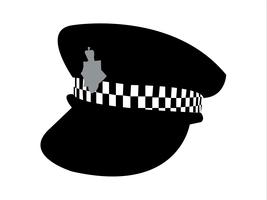 British police hat vector