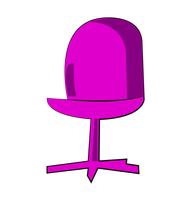 Purple office chair vector