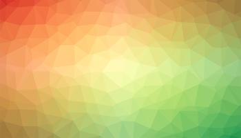 Orange and green triangulated background texture vector