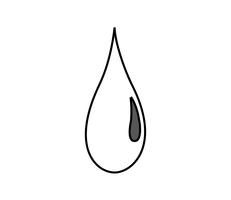 Liquid water drop icon vector