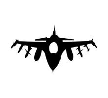 Army aircraft black silhouette