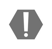 Exclamation mark on road sign vector