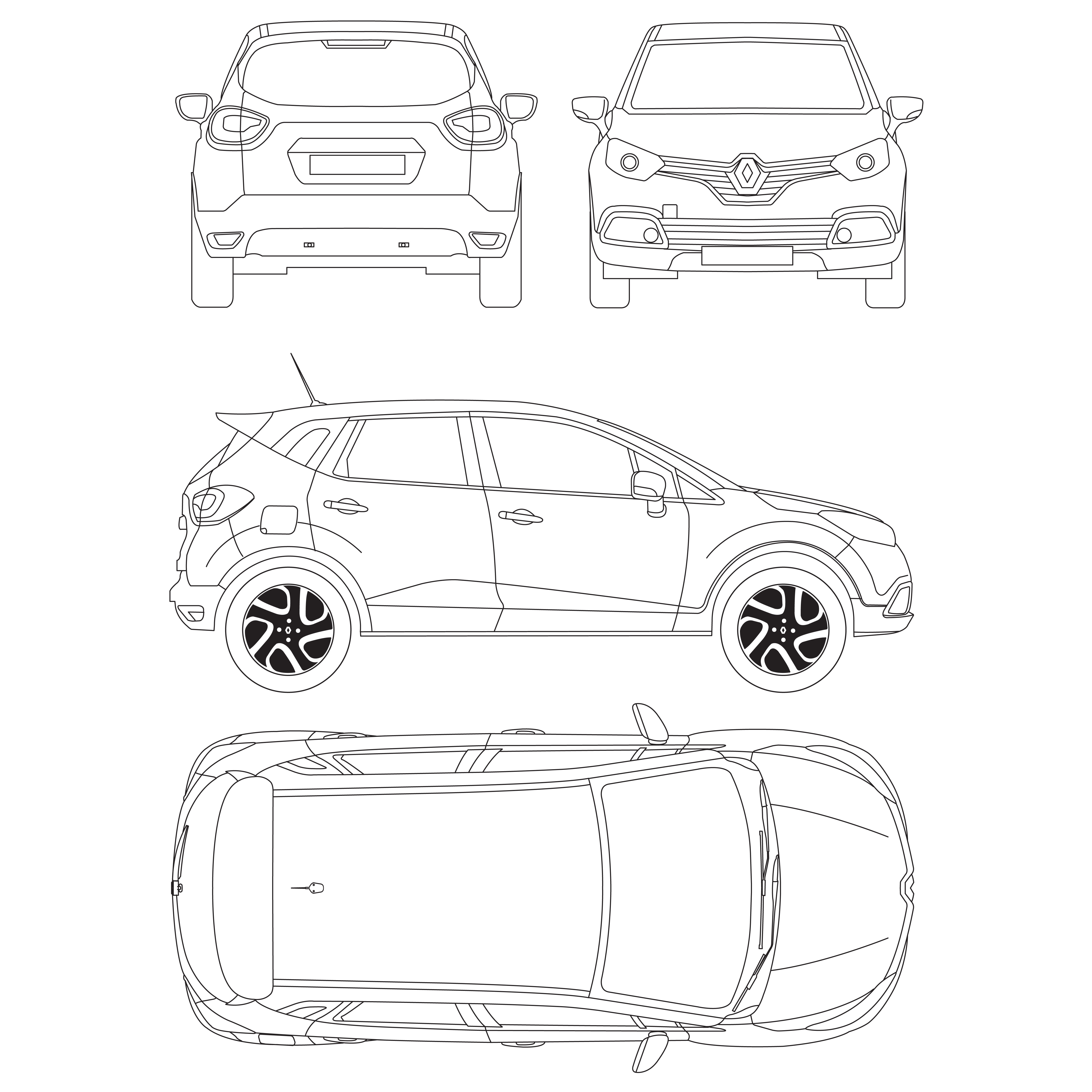 renault captur chiave scarica