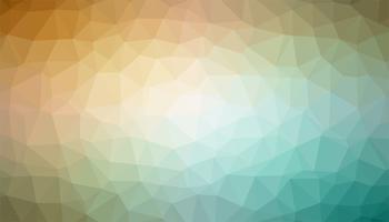 Yellow and turquoise triangulated background texture vector