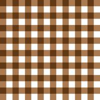 Dark Brown and Light Brown Plaid Fabric Pattern vector