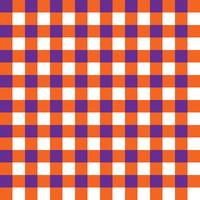 Purple and Orange Plaid Fabric Pattern