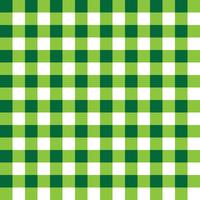 Patrón de tela a cuadros verde oscuro y verde claro vector