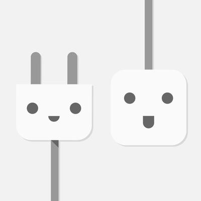 electric plug vector illustration