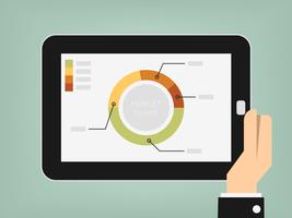 Market share. Business Cartoon Concept Illustration. Idea Concept. vector