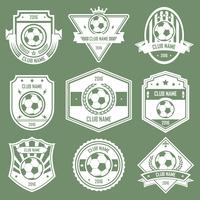 soccer club emblems vector