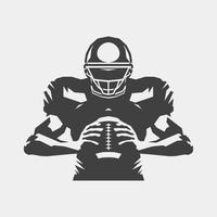 American football player vector