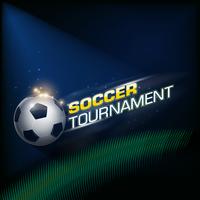 Soccer tournament poster vector