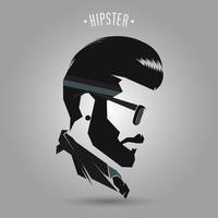 estilo de pelo vintage hipster vector