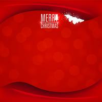 Red Christmas card vector