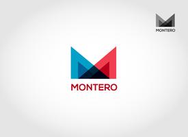 Plantilla de diseño de logotipo de superposición M vector