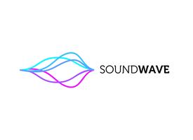 Sound Wave Colorful Logo Design vector