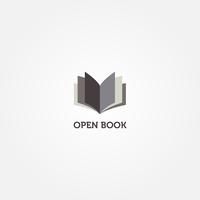 Simple Clean Book Logo Sign Symbol Icon vector