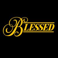 Blessed Typography Art vector