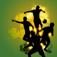 soccer teamwork celebration vector