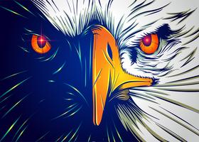 Powerful Eagle Face vector