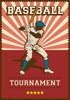 Baseball Sport Retro Pop Art Poster Signage vector