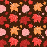 Vector hand drawn autumn seamless pattern