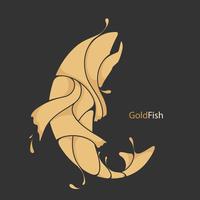 fish splash silhouette vector
