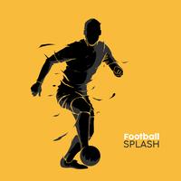 football soccer splash silhouette