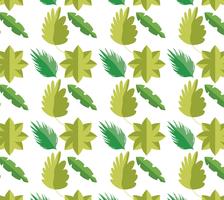 Leaves pattern background vector