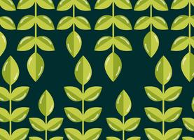 Leaves pattern background vector