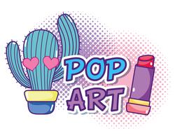 Dibujos animados de arte pop vector