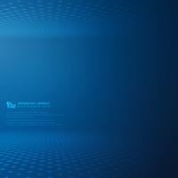 Abstract futuristic technology gradient blue dot circle pattern background.  vector
