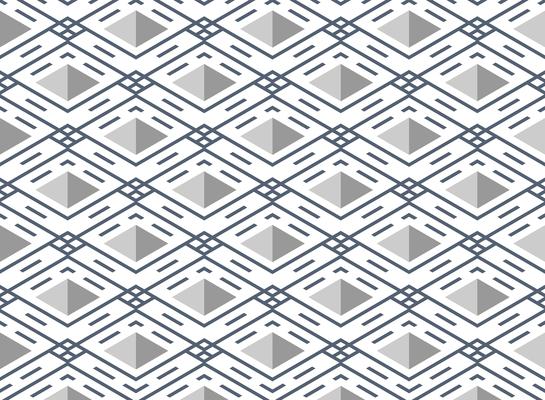 Abstract blue stripe line pattern square geometric background.