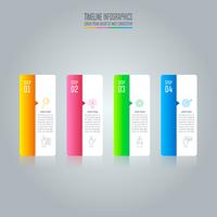 infographic design business concept with 4 options. vector