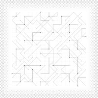 Vector abstracto línea gris triángulo geométrico cuadrado punteado tecnología diseño minimalista cubierta. ilustración vectorial eps10