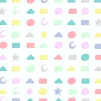 Abstract colorful geometric pattern of cute design for kid background.  vector
