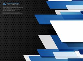 Abstract gradient blue vector template of technology on black steel texture background. illustration vector eps10