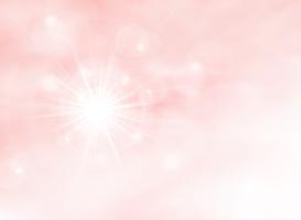 Abstract summer sunburst on pink living coral color background. Decorating in sunny day of nature scene artwork. You can use for poster, presentation, cover. vector