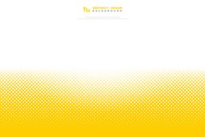 Abstract yellow color halftone minimal geometric pattern square decoration background. illustration vector eps10