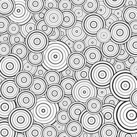 Abstract circle black line pattern design decoration background. You can use for abstraction artwork, print, design element, cover. vector