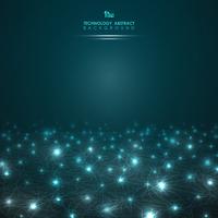 Abstract background futuristic lights power dots gradient.  vector