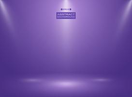 Abstract of ultra violet color in studio room background with sportlights.  vector