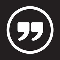 Quote sign icon , Quotation mark vector