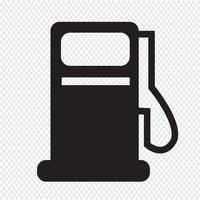 Icono de la bomba de gas, icono de la estación de aceite vector