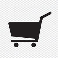 icono de carrito de compras vector