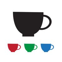 Icono de la taza símbolo de signo vector