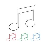 Music Note Icon vector