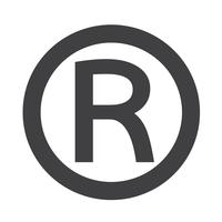 Registered Trademark icon vector