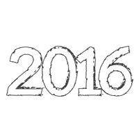 Feliz año nuevo 2016 vector