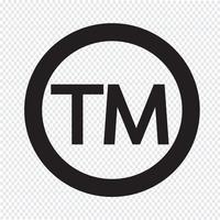 Trademark Symbol Icon vector